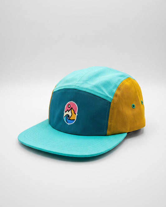 5 Panel Cap Forest Sunrise – studiobilde forfra