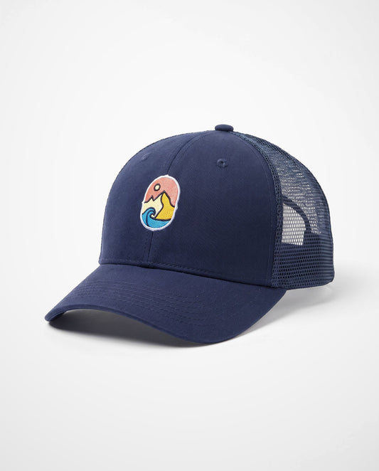 Trucker Cap Navy – studiobilde forfra