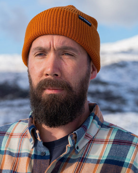 Orange Captain Merino Beanie - Pure Madness Apparel