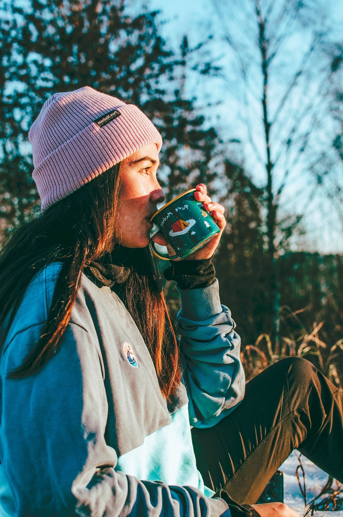 Pink Captain Merino Beanie - Pure Madness Apparel
