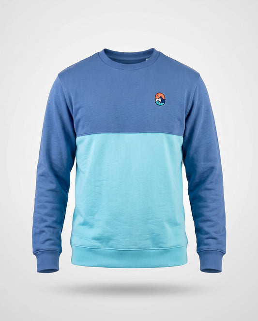 Blue Wave Crew Sweatshirt – studiobilde forfra