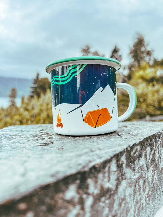 Aurora Enamel Mug - Pure Madness Apparel