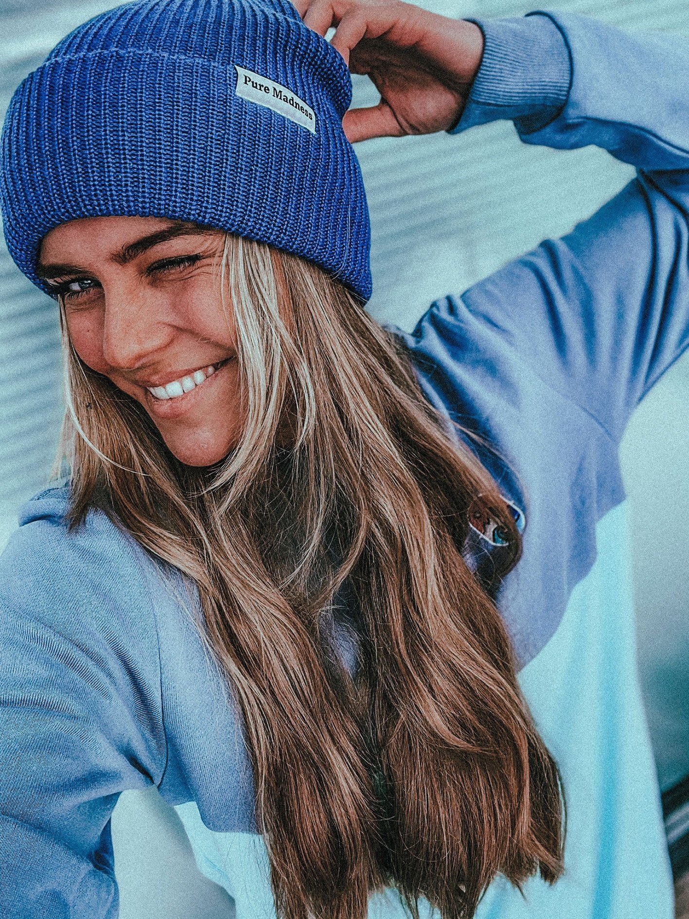 Blue Captain Merino Beanie - Pure Madness Apparel