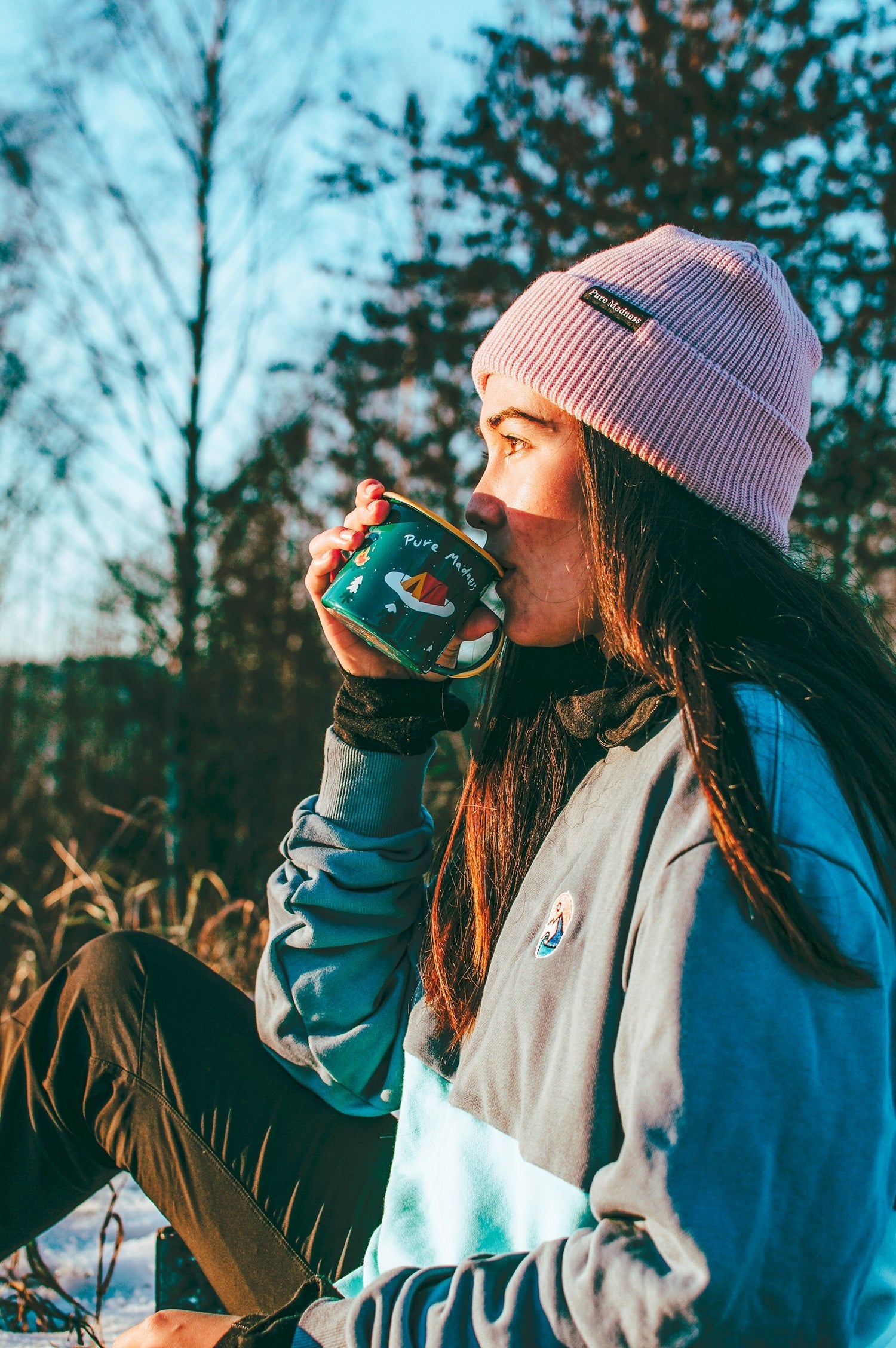 Pink Captain Merino Beanie - Pure Madness Apparel